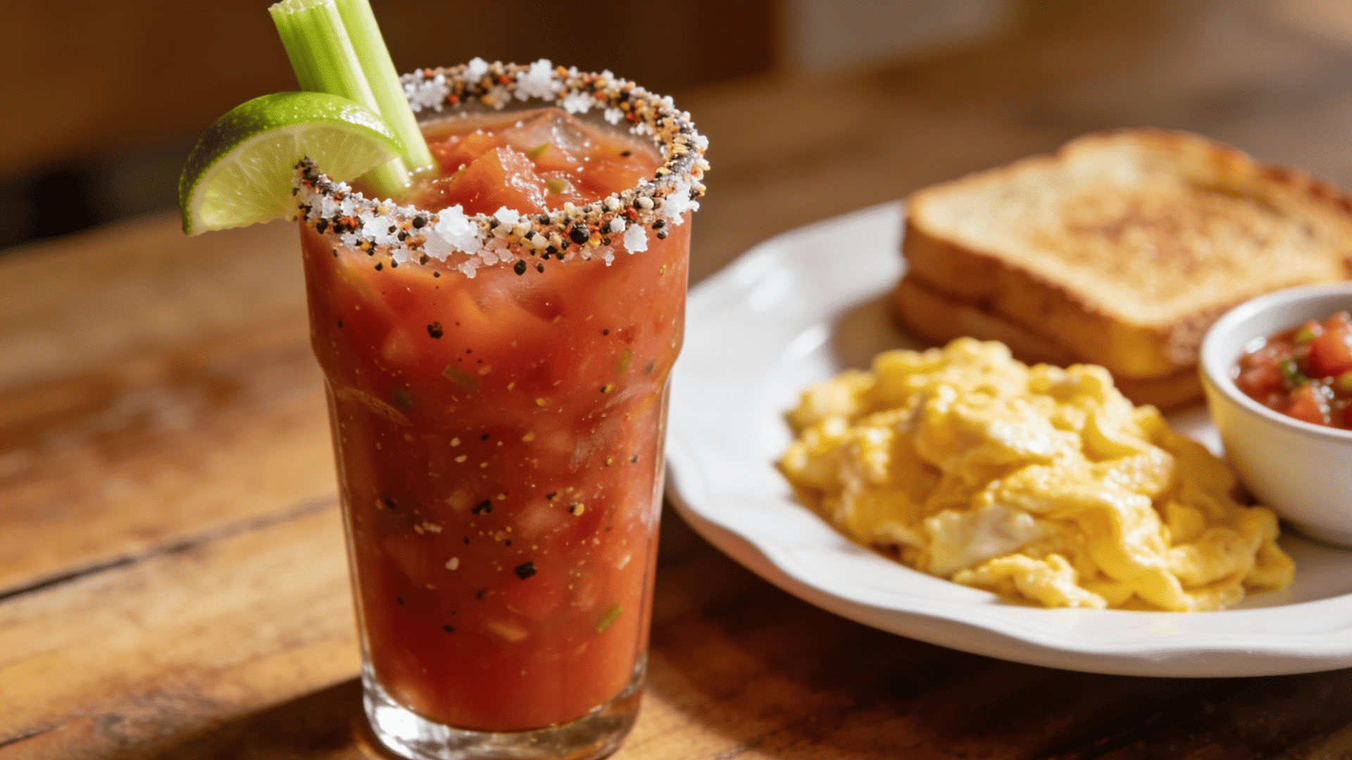 Bloody Maria with celery lime and spice