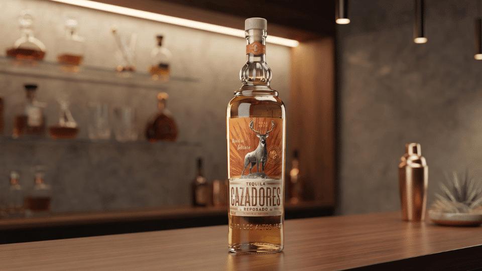 cazadores reposado bottle with agave, light oak, and mild pepper notes