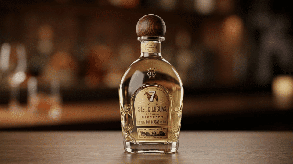 siete leguas reposado bottle with bright agave, black pepper, vanilla, and a crisp finish